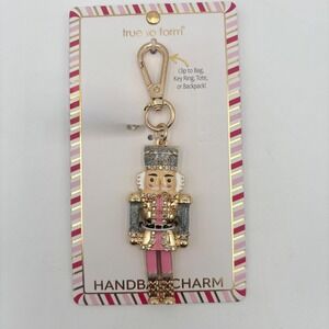 True‎ To Form Christmas Nutcracker Handbag Charm Keychain Holiday Accessory